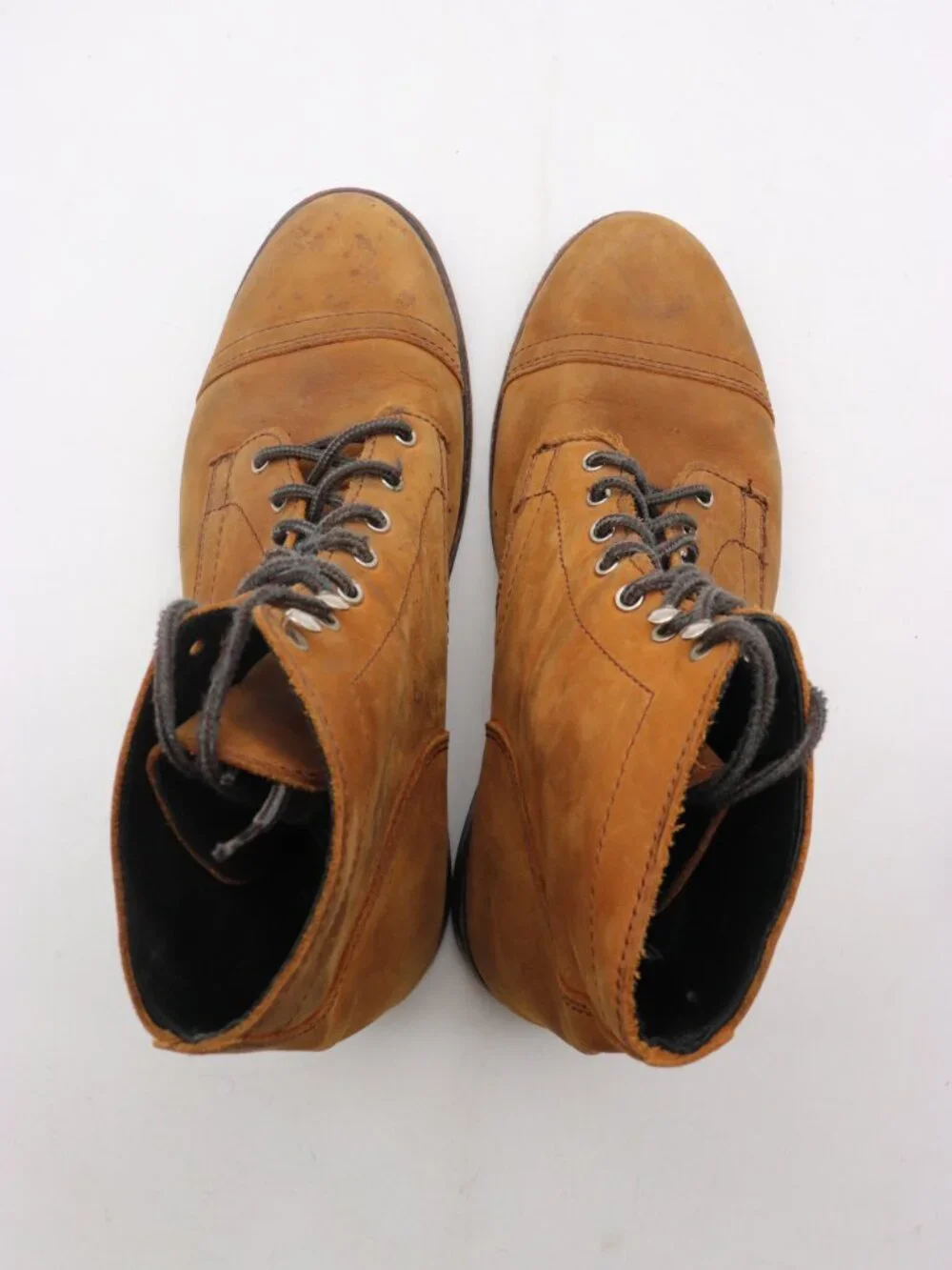 Thursday Boot Company Captain Boots Men's 10 Brown Leather Lace Up Cap Toe